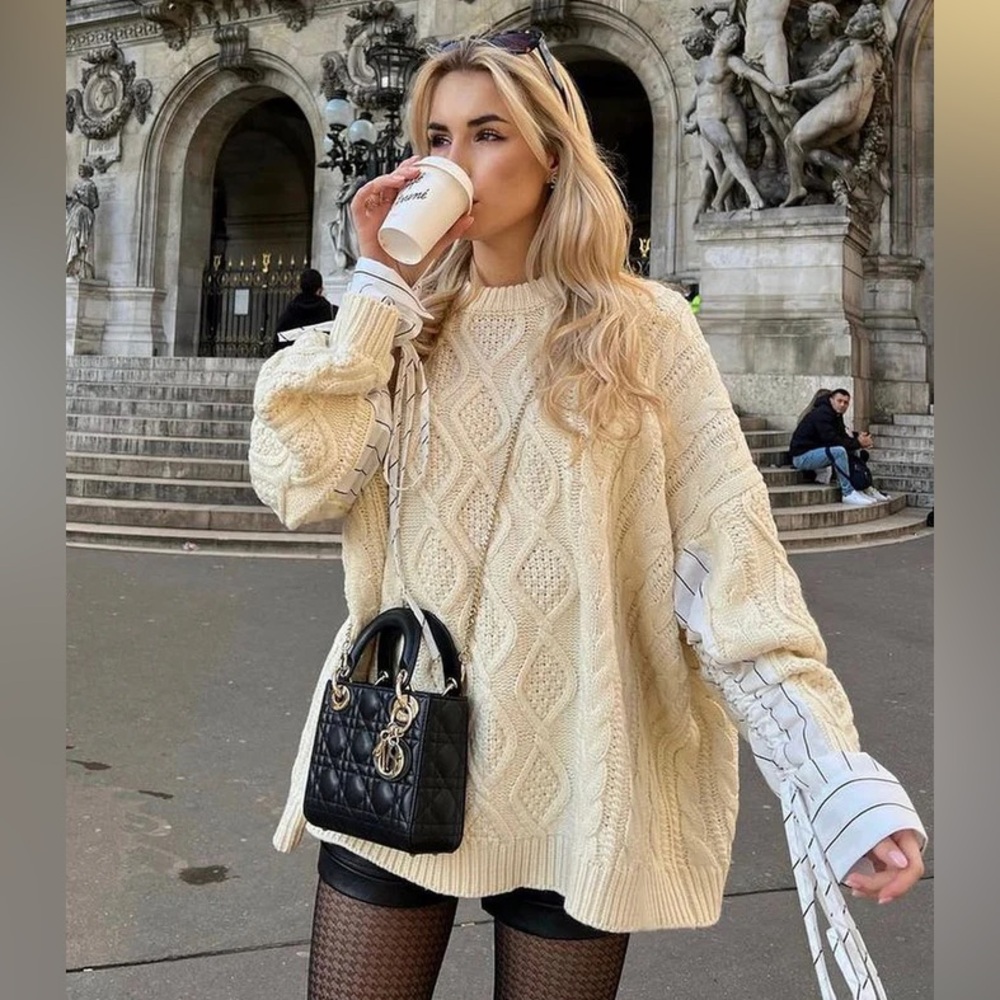 Storets Sadie Shirt Combo Knit Pullover